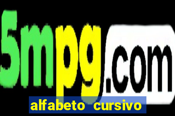 alfabeto cursivo pontilhado para imprimir pdf